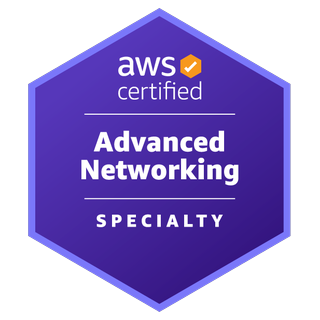 AWS Advanced Networking Specialty certification badge