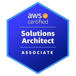 AWS Solutions Architect Associate certification badge