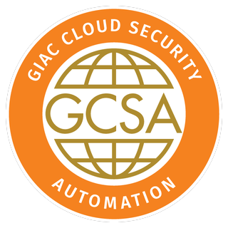 GCSA certification badge