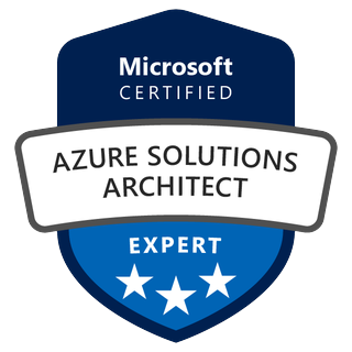 Azure Solutions Architect Expert certification badge